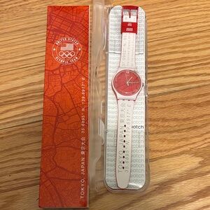 Swatch Red and White Olympic Smartwatch